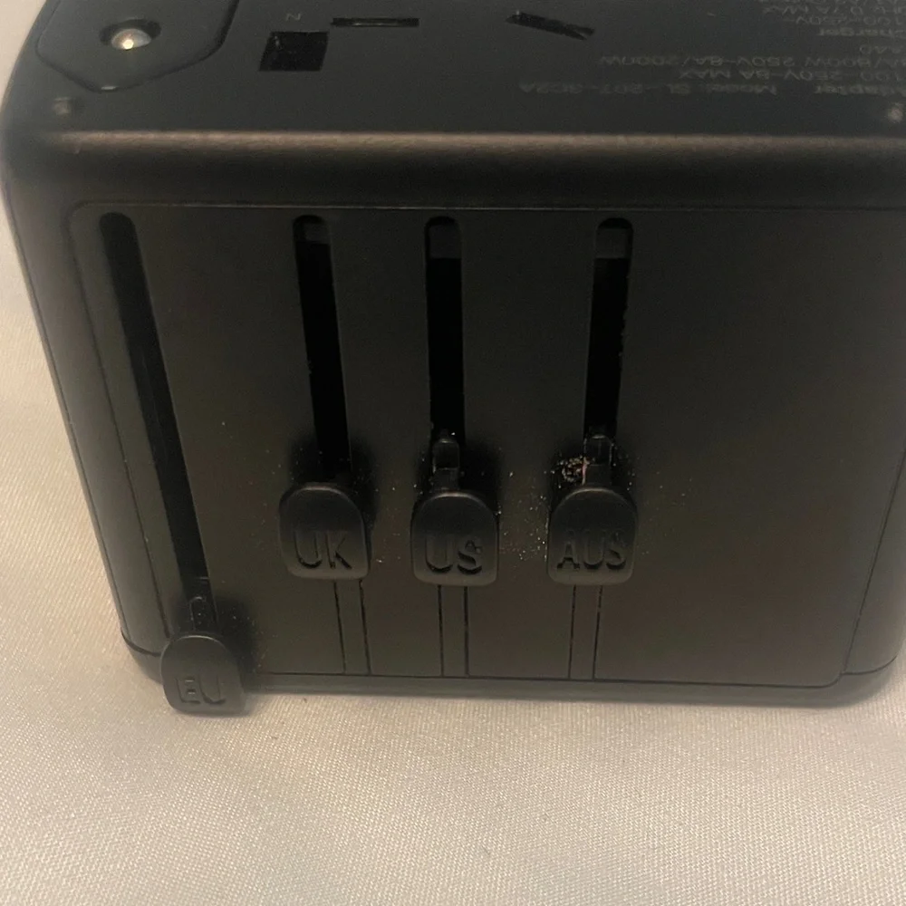 Universal Black Travel Adapter